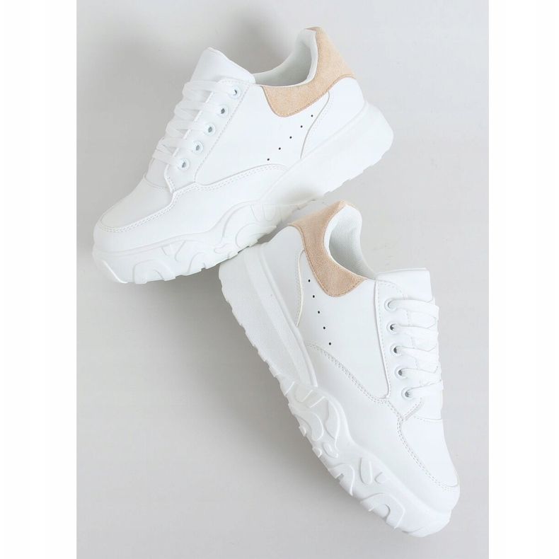 Adidași de damă albi VL124P Bej 1