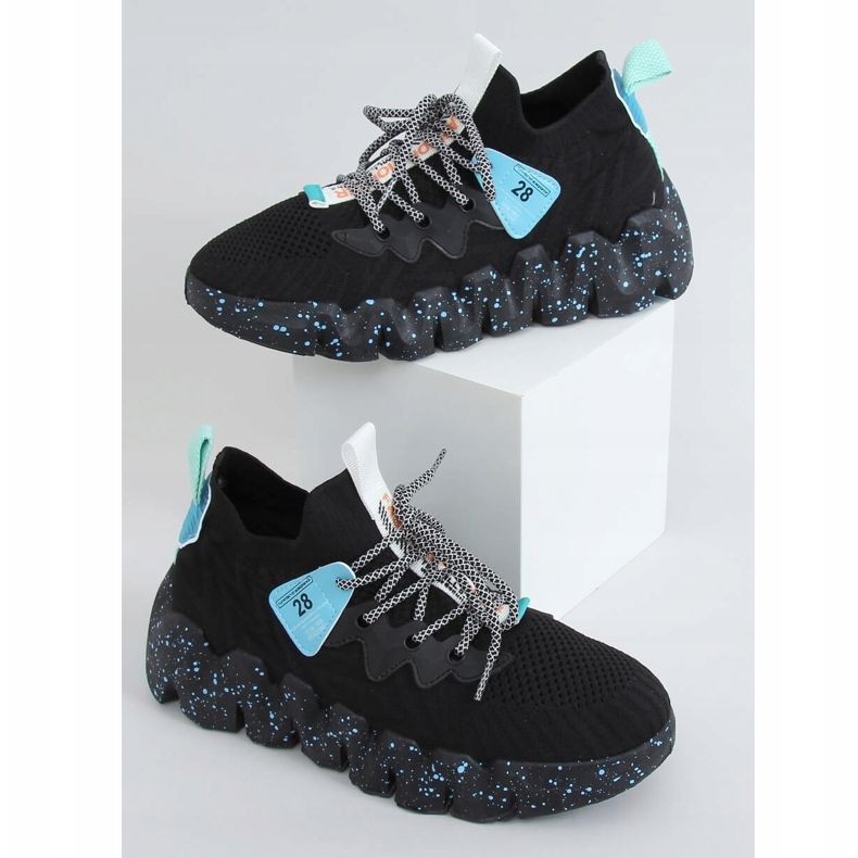 Negru NB387 Pantofi sport cu talpă înaltă Allblack 1