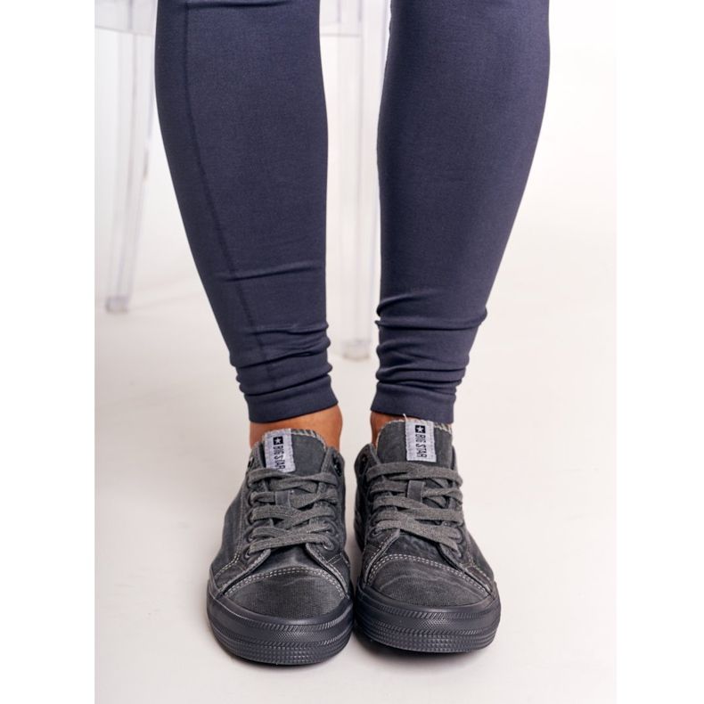 Adidași pentru femei Big Star Dark Grey DD274440 gri 1