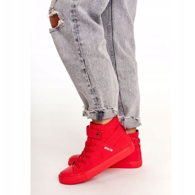 Adidași pentru femei Big Star Red FF274580 roșu 1