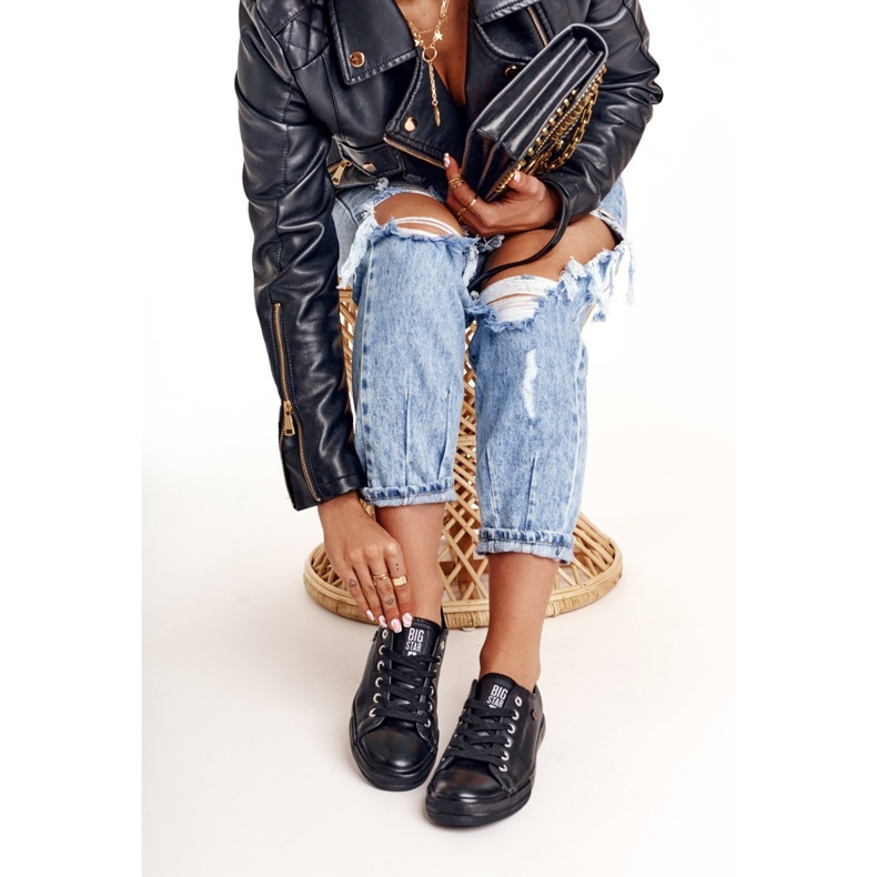 Adidași pentru femei Big Star Black V274871 negru 1