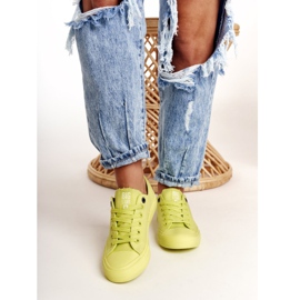 Adidași pentru femei Big Star Lime AA274012 galben 1