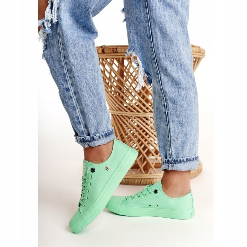 Adidași pentru femei Big Star Green AA274030 verde 1