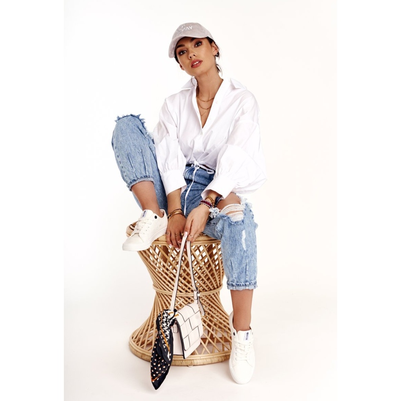 Adidași pentru femei Big Star White DD274451 alb 1