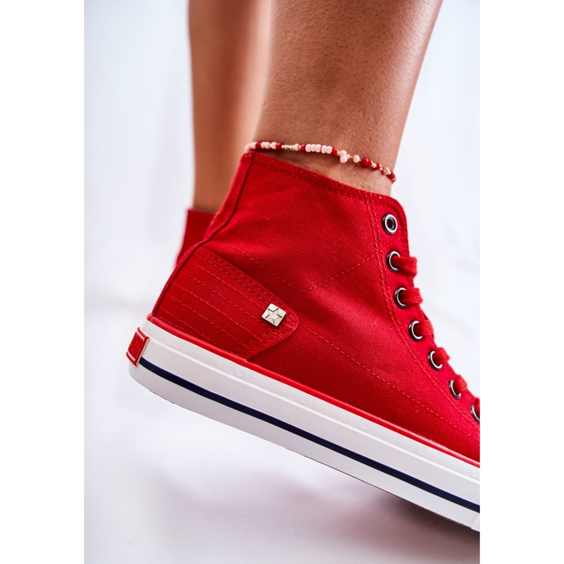 Adidași pentru femei Big Star High Red DD274334 roșu 1