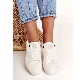 Adidași pentru femei Big Star White Snake GG274194 alb 1