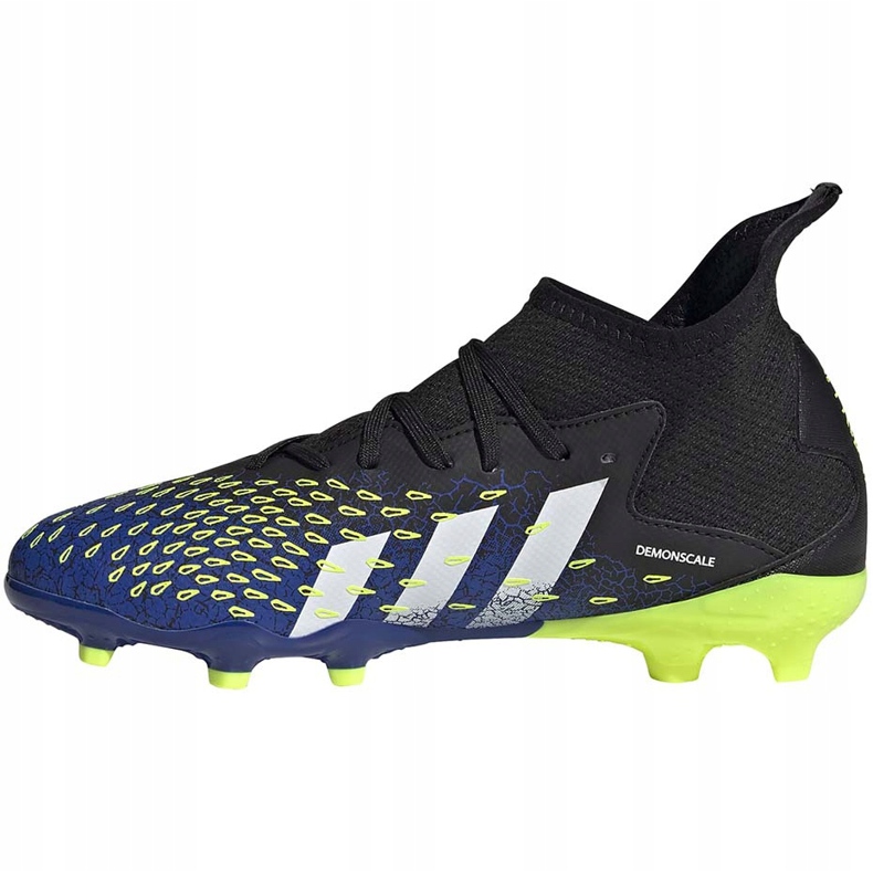 Cizme de fotbal adidas Predator Freak.3 Fg Junior bleumarin-verde FY0613 negru negru 1