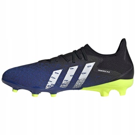 Ghete de fotbal adidas Predator Freak.3 L Fg bleumarin-negru-verde FY0615 1