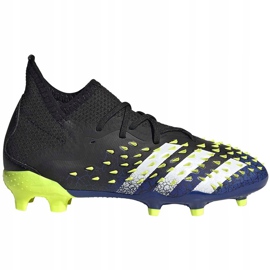 Ghete de fotbal adidas Predator Freak.1 Fg Junior negru-bleumarin-verde FY0744 1