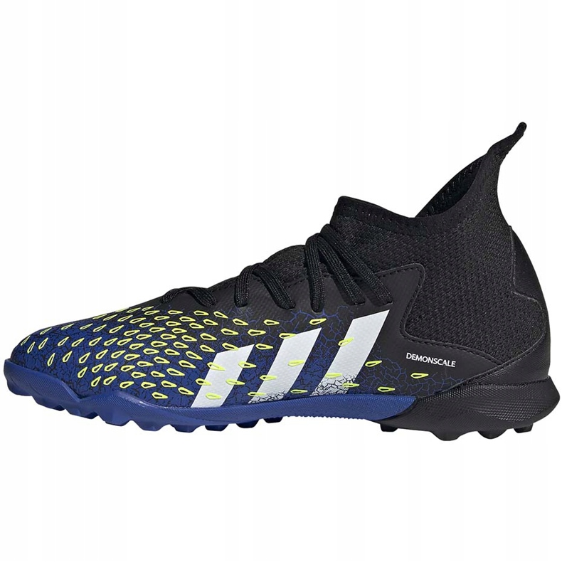 Ghete de fotbal adidas Predator Freak.3 Tf Junior negru și albastru FY0624 1