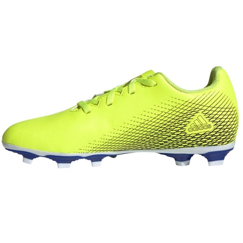Ghete de fotbal Adidas X Ghosted.4 FxG Jr FW6933 multicolor galben 1 Ghete de fotbal Adidas X Ghosted.4 FxG Jr FW6933 multicolor galben 1