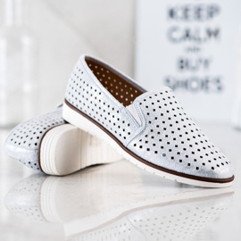 Kylie Slipons ajurati stralucitori argint 2