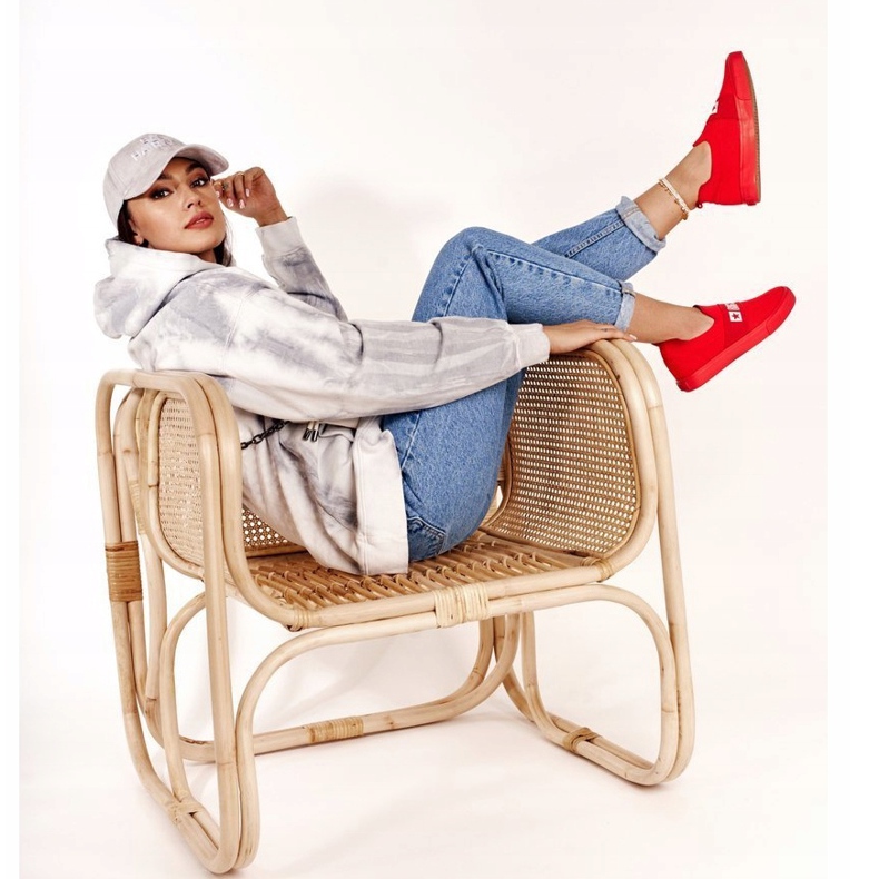 Adidași de damă Slip-on Big Star FF274220 Roșu roşu 1