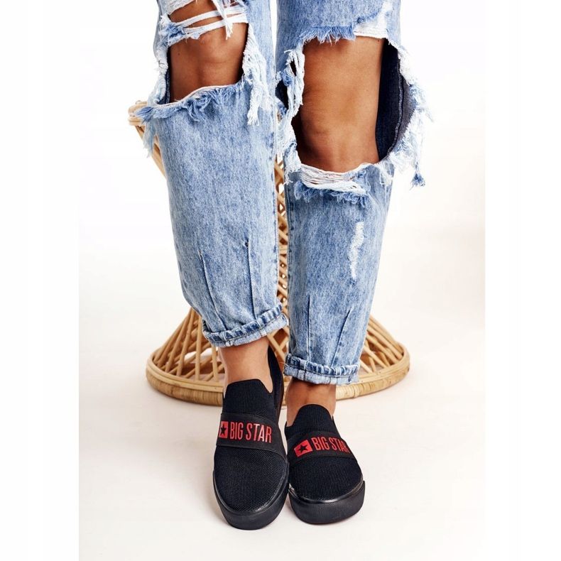 Adidași de damă Slip-on Big Star FF274221 Negru 2