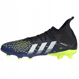 Ghete de fotbal Adidas Predator Freak.3 Fg M FY0610 alb, negru, regal negru 1