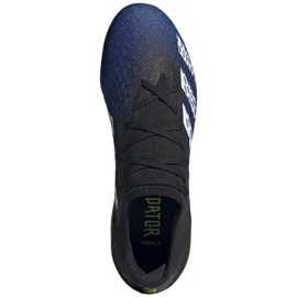 Ghete de fotbal Adidas Predator Freak.3 L Fg M FY0615 alb, negru, regal negru 2
