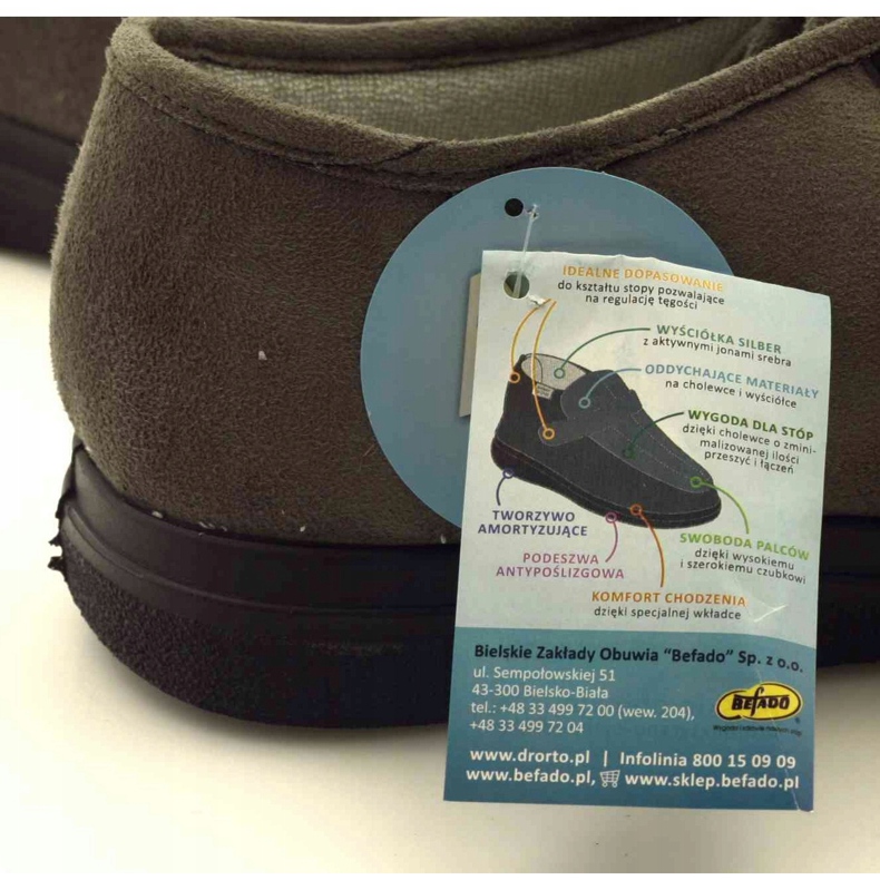 Încălțăminte de sănătate pentru bărbați Dr.Orto Befado 871M006 gri 4