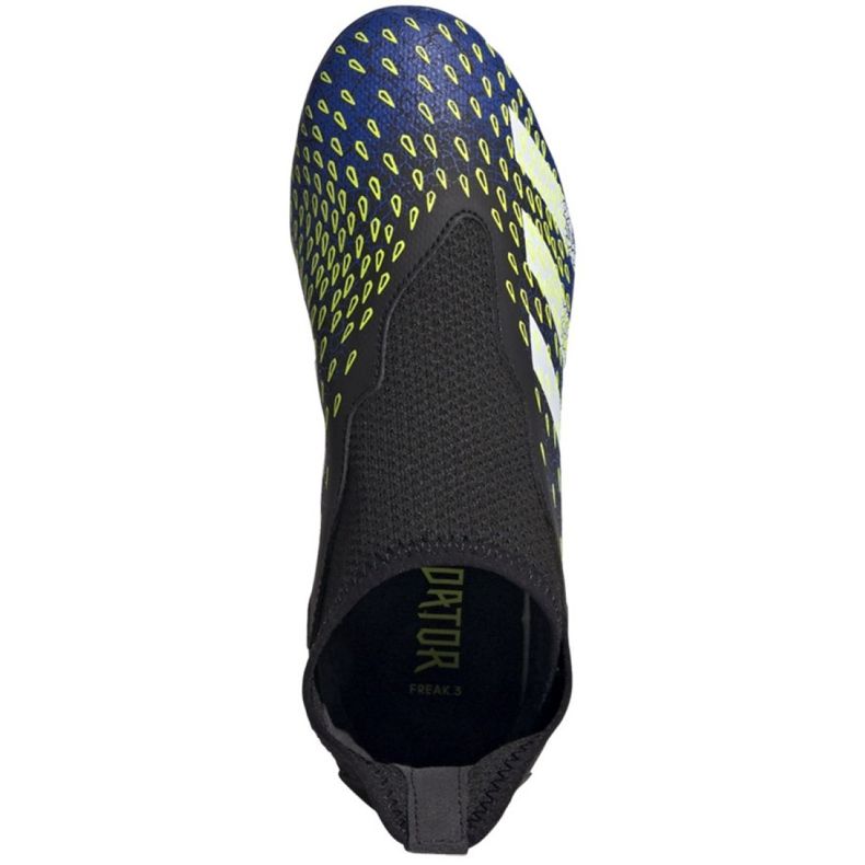 Ghete de fotbal Adidas Predator Freak.3 Ll Fg Jr FY0618 alb, negru, regal negru 2 Ghete de fotbal Adidas Predator Freak.3 Ll Fg Jr FY0618 alb, negru, regal negru 2