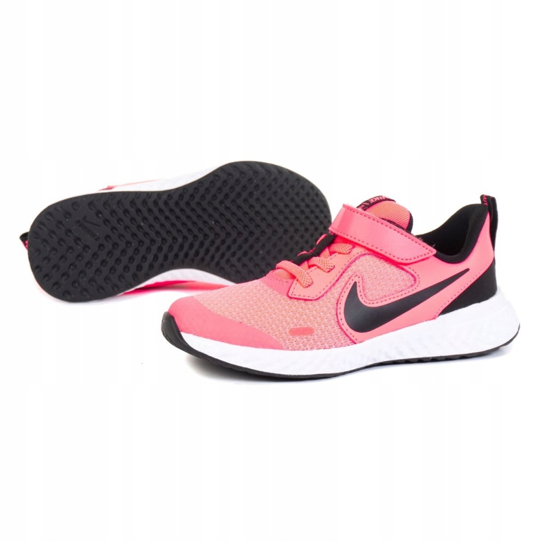 Pantofi Nike Revolution 5 Psv Jr BQ5672-602 alb roz 1