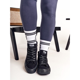 Adidași înalte pentru femei Big Star FF274244 Negru 2