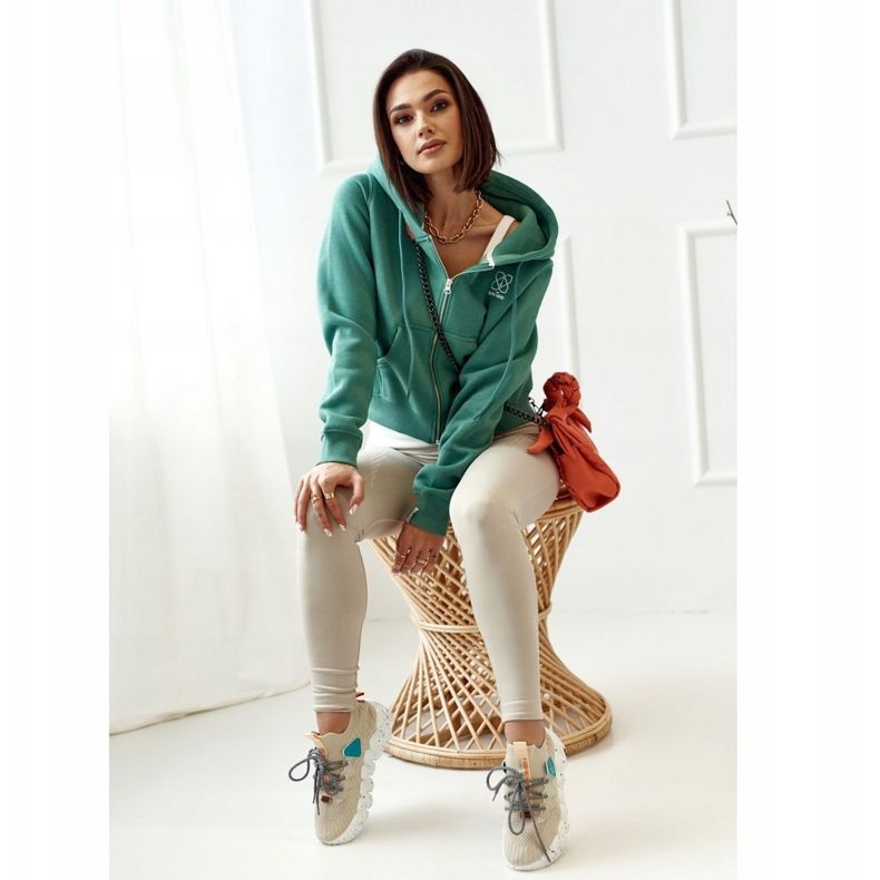 PS1 Șosete sport pentru femei Beige Fashion Pioneer maro 2