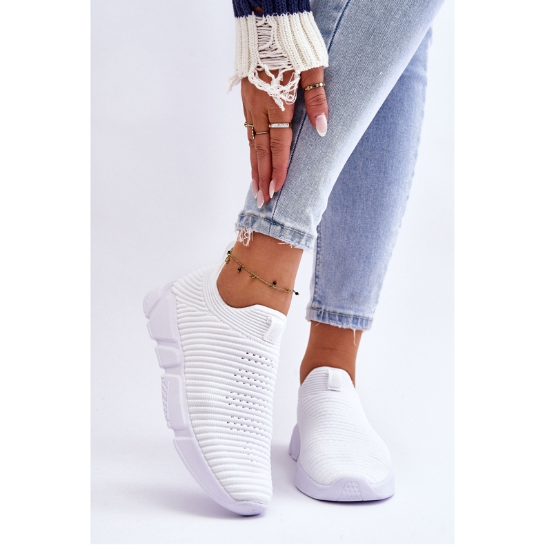 Încălțăminte sport de damă Slip-on Big Star DD274460 Alb 1