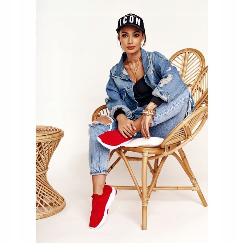 Pantofi sport pentru femei Slip-on Big Star DD274463 Roșu 1 Pantofi sport pentru femei Slip-on Big Star DD274463 Roșu 1