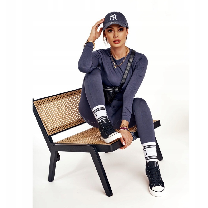 Adidași înalte pentru femei Big Star DD274330 Negru 1