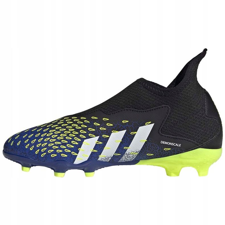 Ghete de fotbal adidas Predator Freak.3 Ll Fg negru-verde-bleumarin Junior FY0618 1