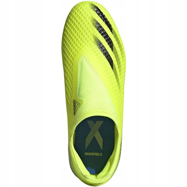 Ghete de fotbal Adidas X Ghosted.3 Ll Fg Junior galben-negru FW6978 1