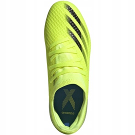 Ghete de fotbal Adidas X Ghosted.3 Fg Junior galben-negru FW6934 1