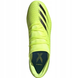 Ghete de fotbal Adidas X Ghosted.3 Fg galben-negru FW6948 1