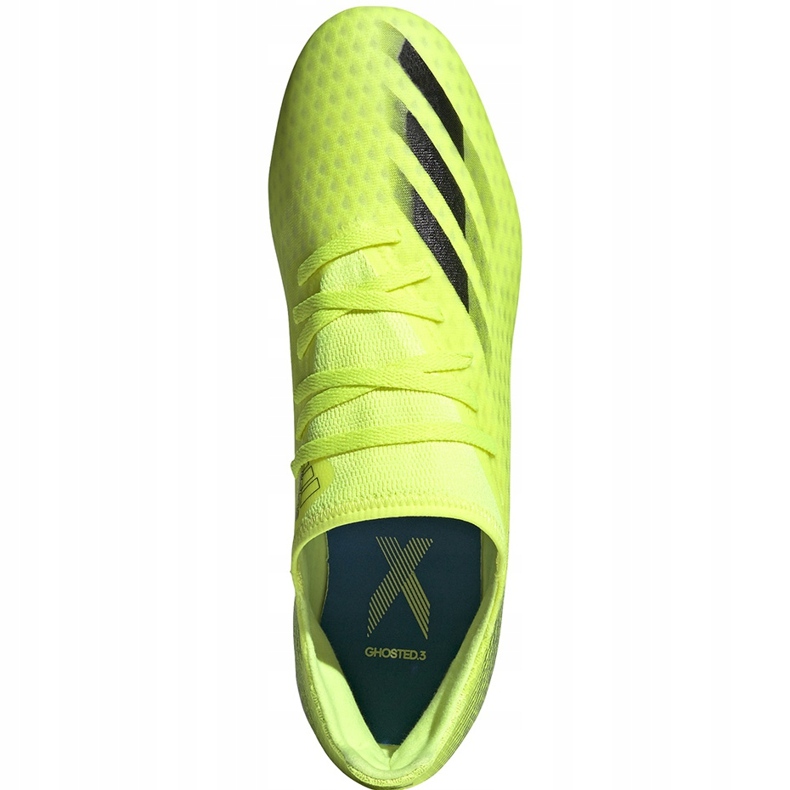 Ghete de fotbal Adidas X Ghosted.3 Fg galben-negru FW6948 1