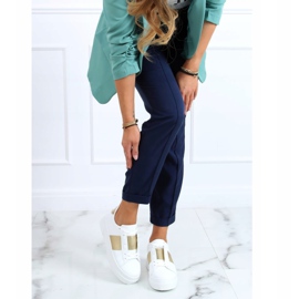 Adidași cu talpă albă și aurie LA133P Gold de aur 1