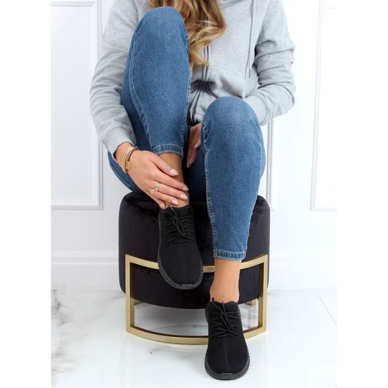 Negru NB392P Pantofi sport pentru șosete All Black 2