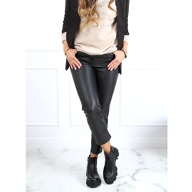 Ghete Chelsea negre cu talpă înaltă negru 888-52 Negru 1