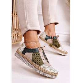 Brogues pentru femei Piele Maciejka Verde 03339-09 5