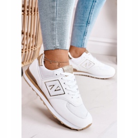 Încălțăminte sport pentru femei Adidași Alb și Aur Last Minute de aur 2