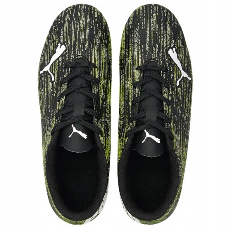 Pantofi de fotbal Puma Ultra 4.2 Fg Ag Junior negru-verde 106364 04 negru / verde 1