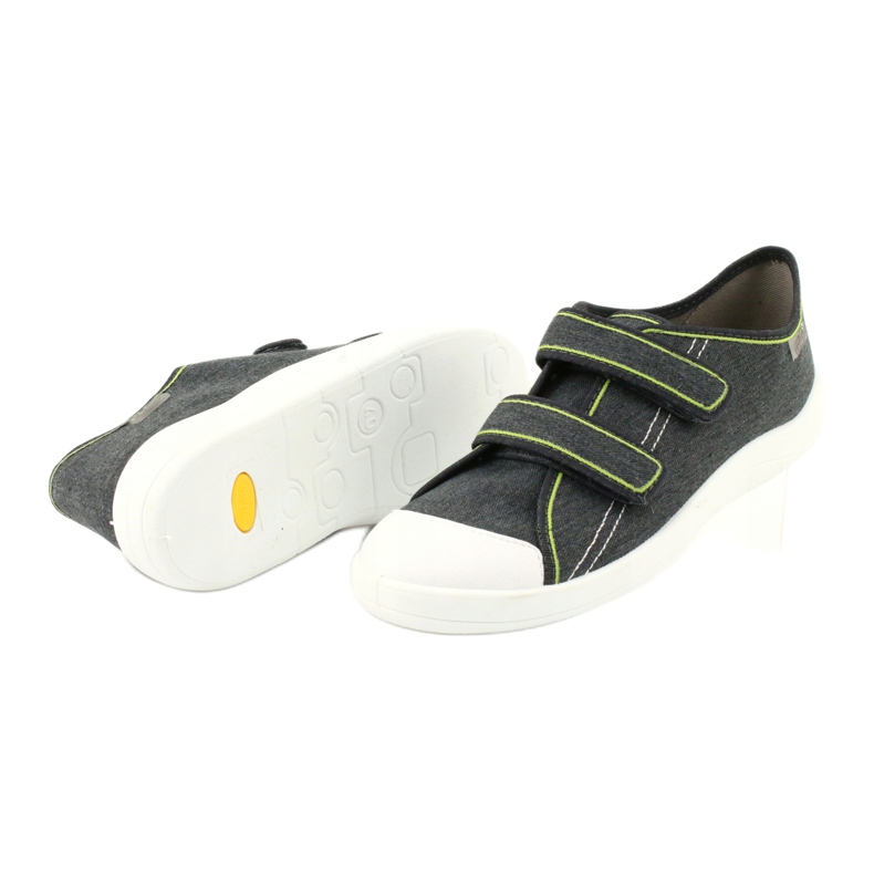 Pantofi pentru tineret Befado 124Q006 gri verde 4