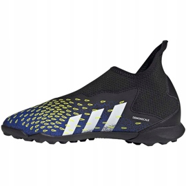 Ghete de fotbal Adidas Predator Freak.3 Ll Tf Junior alb-negru FY0997 1