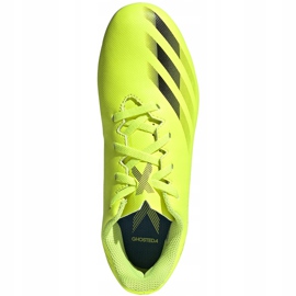 Cizme de fotbal Adidas X Ghosted.4 FxG Junior galben-negru-alb FW6933 1