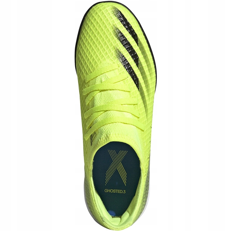 Ghete de fotbal Adidas X Ghosted.3 Tf Junior galben-negru FW6926 1