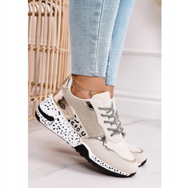 PS1 Adidași pentru femei Wedge Gold Avery bej 2