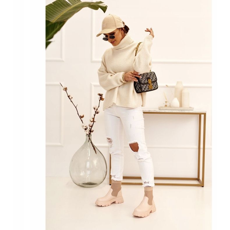 Cizme Șosete Femei Lucrători Bej Furtună maro 1 Cizme Șosete Femei Lucrători Bej Furtună maro 1