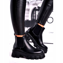 SEA Ghete de damă Cizme Jodhpur Morie Black negru 2