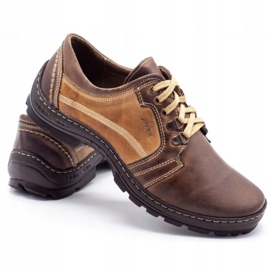 Joker Pantofi de trekking pentru bărbați 192 maro bej 3