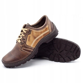 Joker Pantofi de trekking pentru bărbați 192 maro bej 2