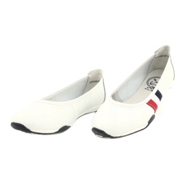 Balerini sport pentru femei Filippo DP2063 / 21 alb roșu albastru marin 2