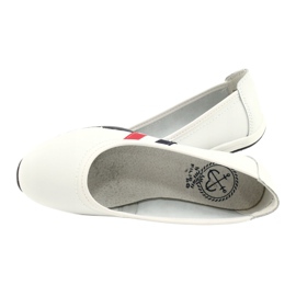 Balerini sport pentru femei Filippo DP2063 / 21 alb roșu albastru marin 4